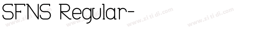 SFNS Regular字体转换